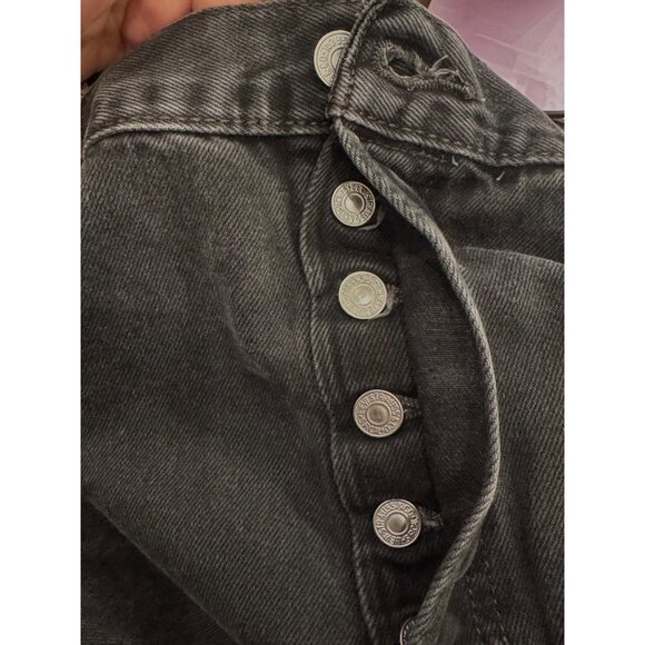 Vintage Levi's 501 Jeans Men's W44 L29 Button Fly Black Denim  Pants Grunge Stra - Picture 5 of 7